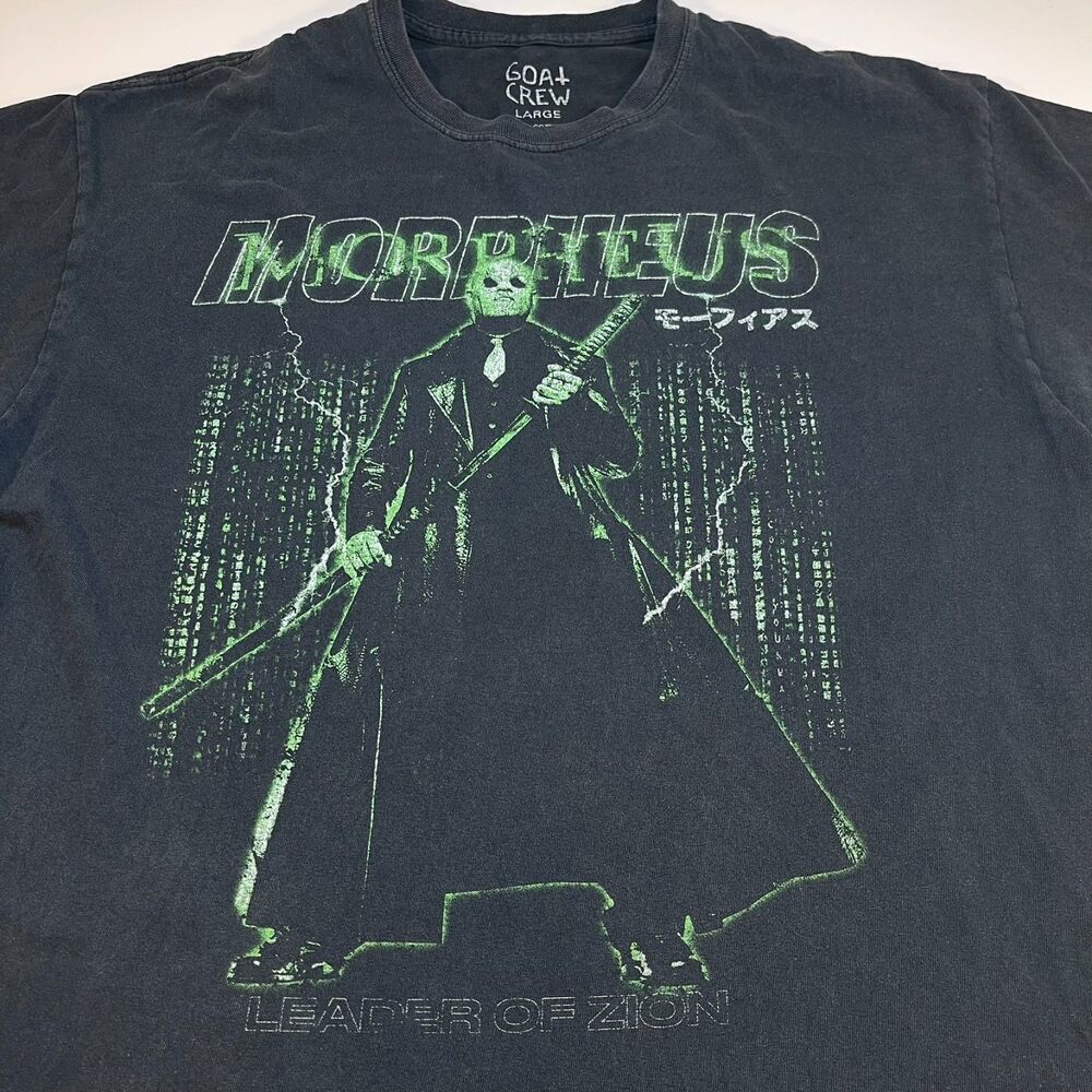 THE MATRIX Morpheus Goat Crew Vintage Streetwear Tee T Shirt Sz Mens L